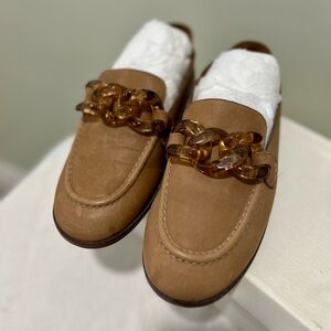 See By Chloe Mahe Leather Loafers with Chain Detail